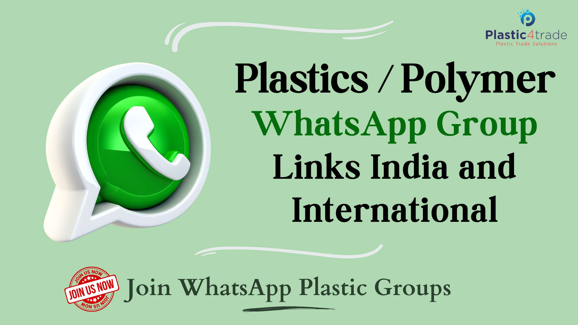 Polymer Plastic Scrap WhatsApp Group Links List India and International Plastic4trade