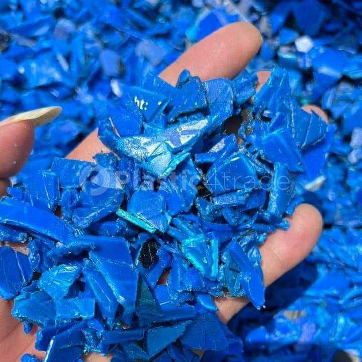 BLUE DRUM REGRIND Plastic Waste Scrap Blow rajasthan india Plastic4trade