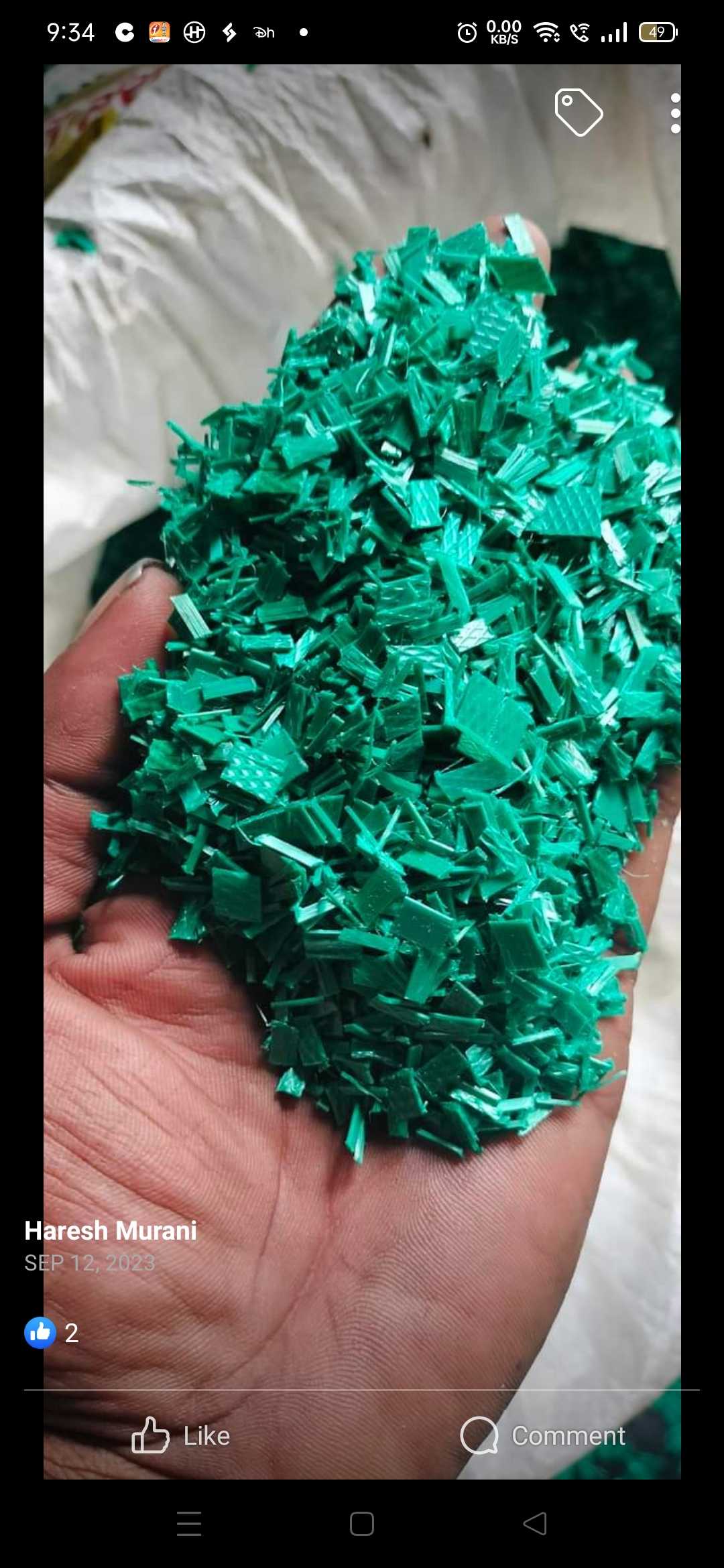 GREEN PET STRAP GRINDING PET Grinding Thermoforming nagpur maharashtra india Plastic4trade