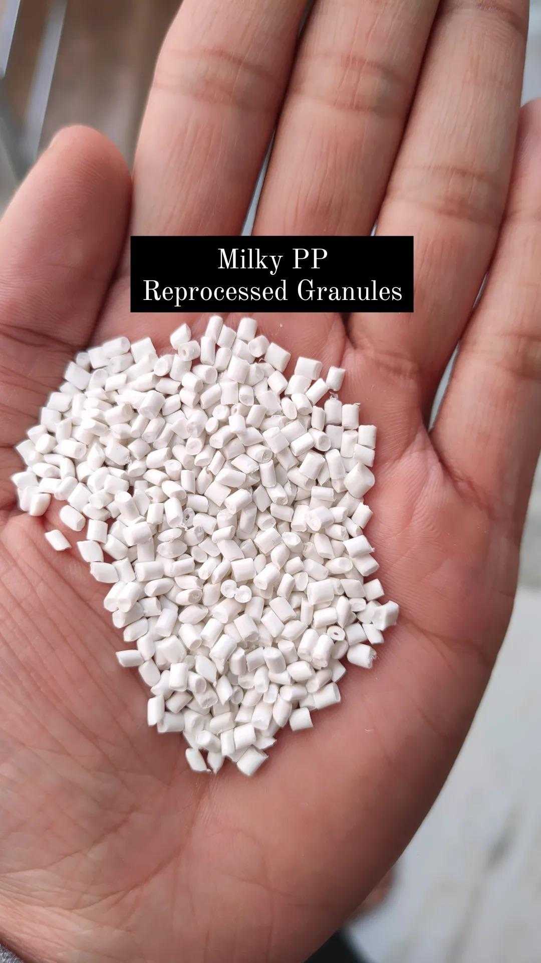 PP MILKY WHITE GRANULES PP Reprocess Granule Injection Molding mxmxq  india Plastic4trade