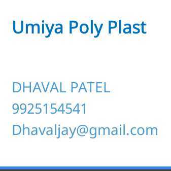 DHAVAL Umiya Poly Plast gujarat india Plastic4trade
