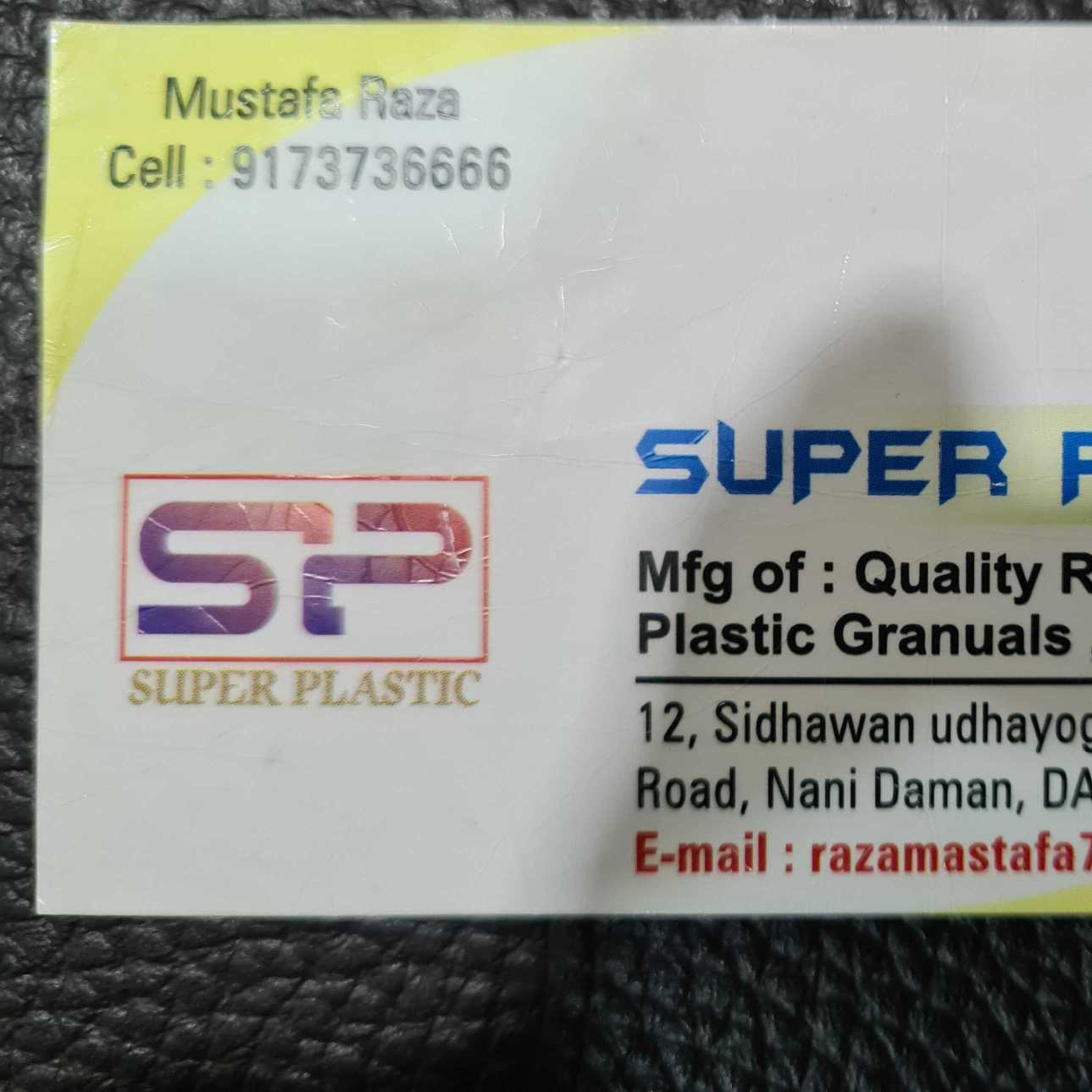 Mustafa Raza Super Plastic dadra and nagar haveli and daman and diu india Plastic4trade