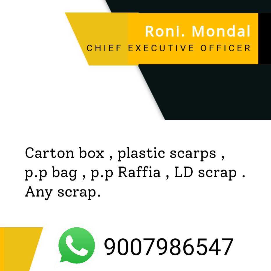 Roni Mondal Roni Mondal west bengal india Plastic4trade